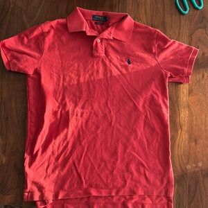 New- Polo Ralph Lauren Red Custom Fit Slim Shirt (M)